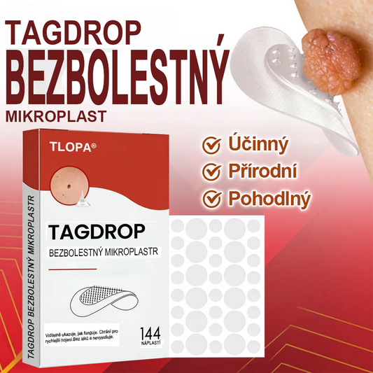 TLOPA® Mikrovpichová botanická náplast na odstranění kožních výrůstků 🇨🇿 Vyrobeno v Česká republika
