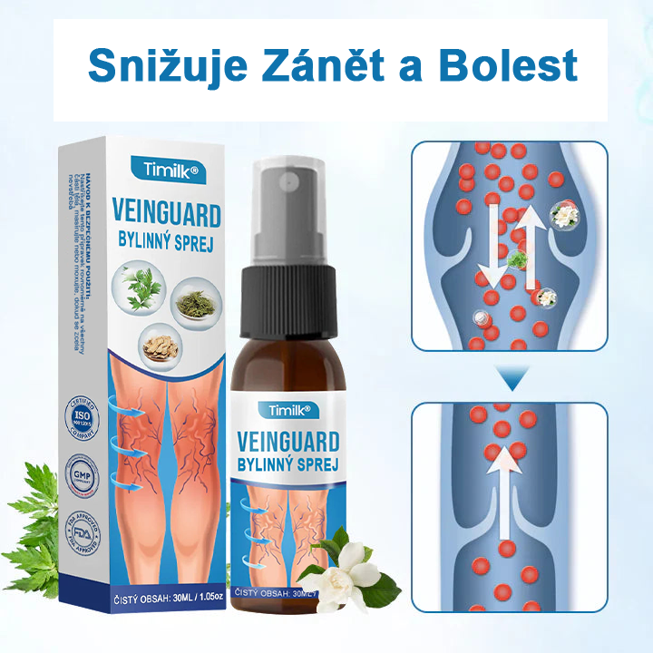 Timilk® VeinGuard bylinný sprej – ✅ Klinicky prokázáno, že odstraní křečové žíly za pouhých 7 dní!💥💥