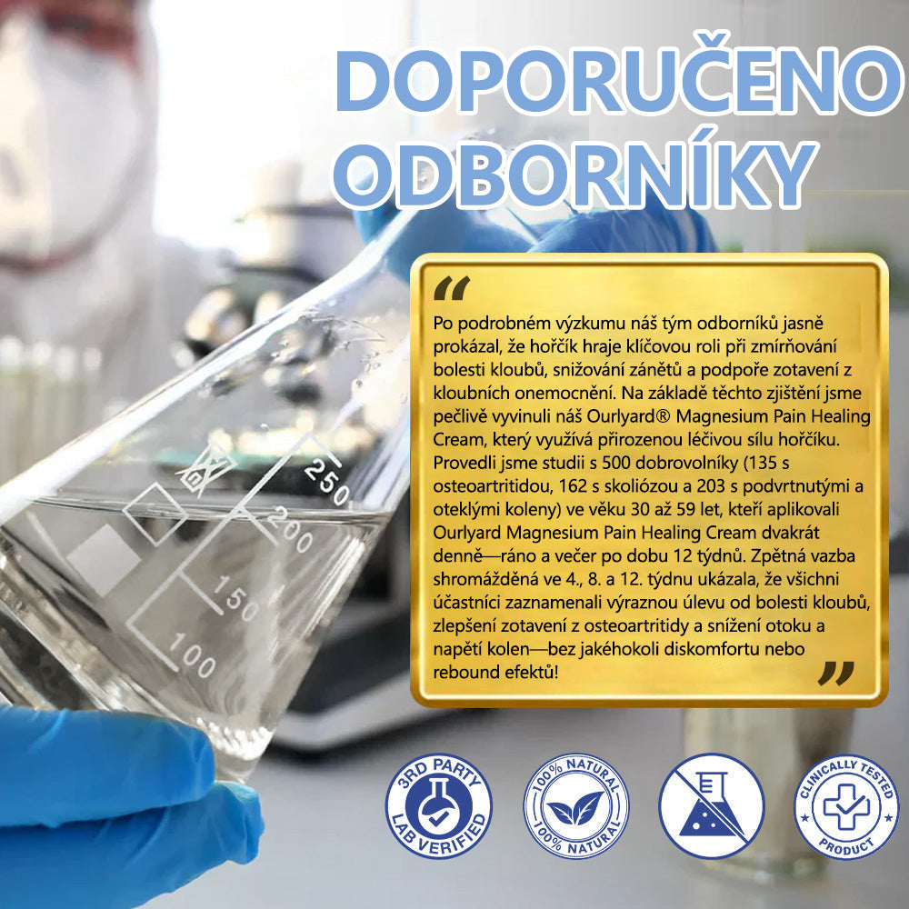 ✅ Schváleno MZČR lékaři | Ourlyard® Hořčíkový krém na úlevu od bolesti kostí a svalů ( Pro artritidu, neuropatii, revmatická onemocnění, svalové křeče, záškuby i sportovní úrazy)