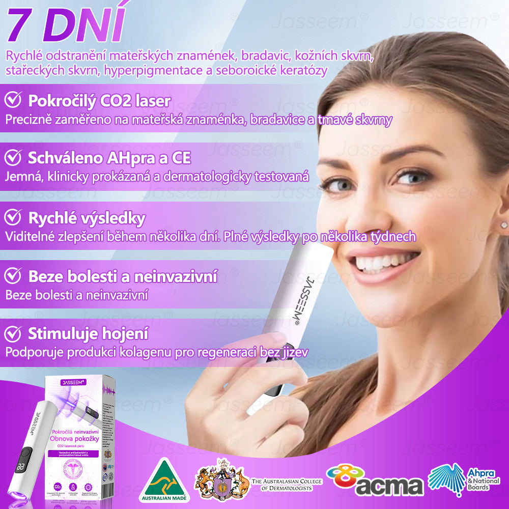 𝐉𝐚𝐬𝐬𝐞𝐞𝐦® Pokročilé neinvazivní pero s CO₂ laserem na opravu pokožky 💕 (šetrně odstraňuje bradavice, mateřská znaménka, stařecké skvrny a kožní značky - bez bolesti a rozruchu!)🌿