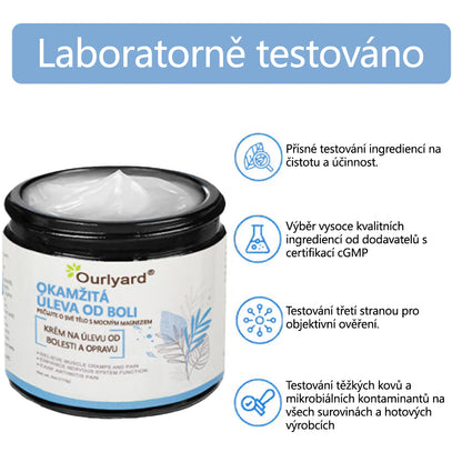 ✅ Schváleno MZČR lékaři | Ourlyard® Hořčíkový krém na úlevu od bolesti kostí a svalů ( Pro artritidu, neuropatii, revmatická onemocnění, svalové křeče, záškuby i sportovní úrazy)