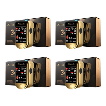 3 v 1 monitor zdraví Bezbolestné testování – extrémně rychlé měření – přesné sledování ✅ Hladina cukru v krvi ✅ Srdeční frekvence ✅ Kyslík v krvi Vše v jednom!