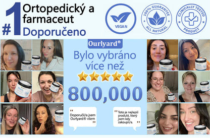 ✅ Schváleno MZČR lékaři | Ourlyard® Hořčíkový krém na úlevu od bolesti kostí a svalů ( Pro artritidu, neuropatii, revmatická onemocnění, svalové křeče, záškuby i sportovní úrazy)