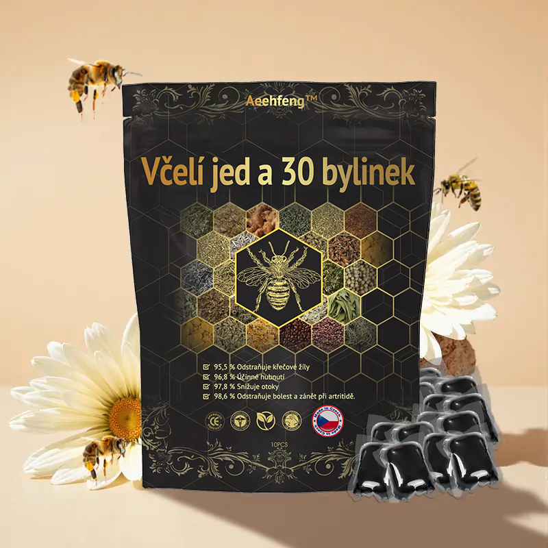 🔥💫 Poslední den na získání slevy 70 %: Aeehfeng®  Včelí jed a 30 bylinek pro detoxikaci nohou a korálky pro tvarování těla  - ✨Doporučeno Evropskou lymfatickou asociací (ELF) ✨🧀