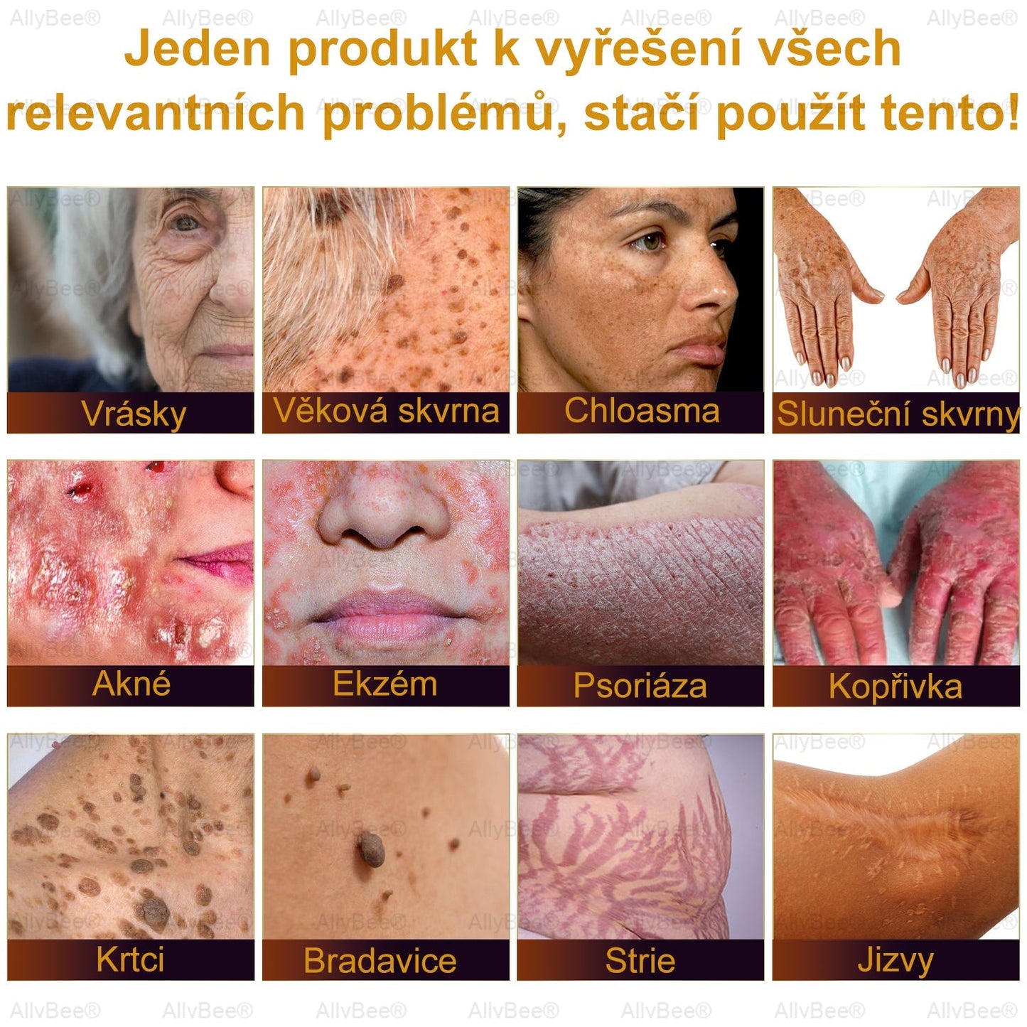 👨‍🔬AllyBee® Botox Krém na ošetření pleti proti stárnutí, hydratační, oprava pleti, vyrovnání tónu pleti, léčba akné a tmavých skvrn, odstraňování bradavic a mateřských znamének