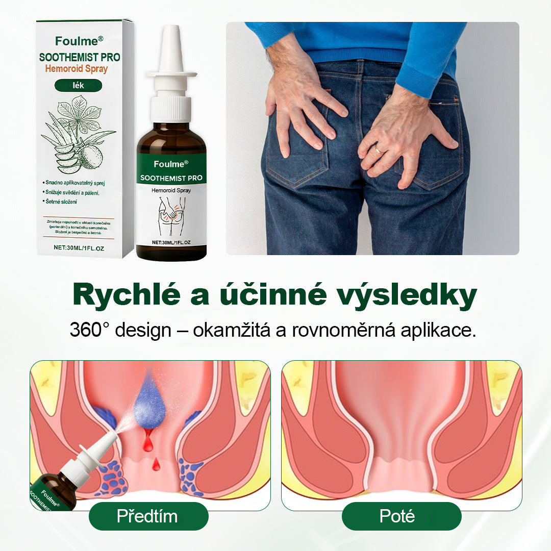 Foulme® SootheMist PRO sprej na hemoroidy