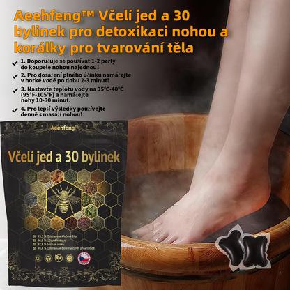 🔥💫 Poslední den na získání slevy 70 %: Aeehfeng®  Včelí jed a 30 bylinek pro detoxikaci nohou a korálky pro tvarování těla  - ✨Doporučeno Evropskou lymfatickou asociací (ELF) ✨🧀