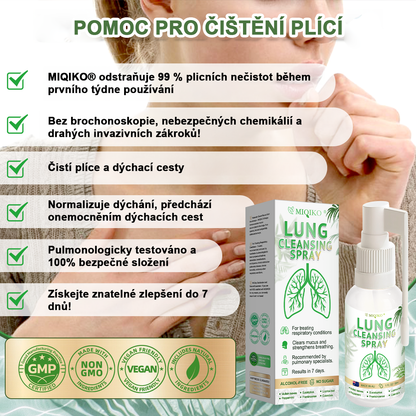 [Oficiální obchod značky] 👨‍⚕️𝐌𝐈𝐐𝐈𝐊𝐎® Pokročilý sprej na čištění plic  (☘️Doporučeno plicními specialisty☘️)