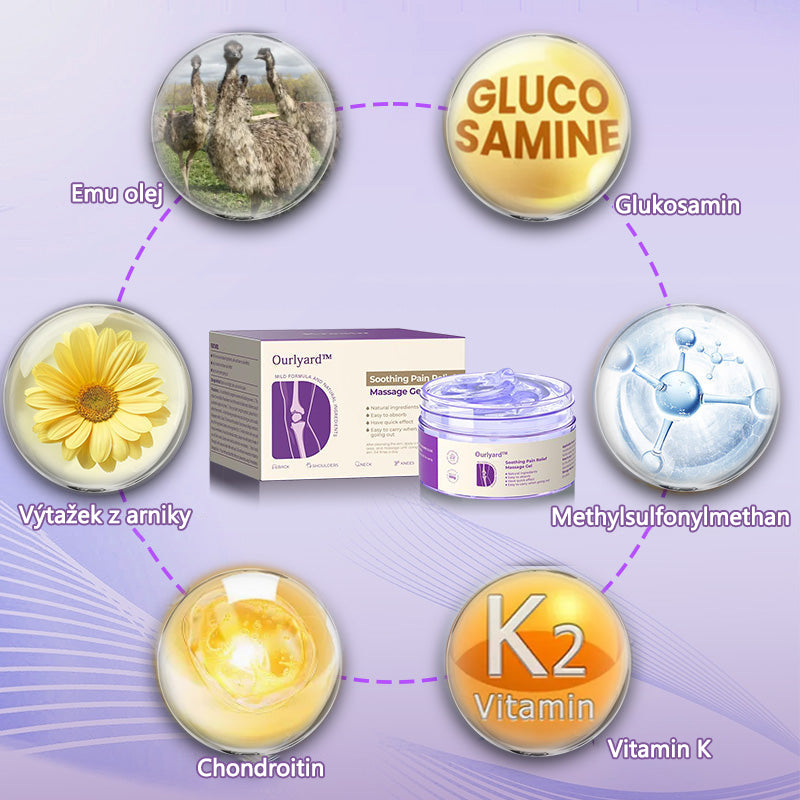 🍀💪OFICIÁLNÍ OBCHOD: Ourlyard™ Gel na masáže proti bolesti s kurkumou a emu olejem pro úlevu od artritidy👨‍⚕️ Schváleno Americkou osteopatickou asociací (IOA)💥💥