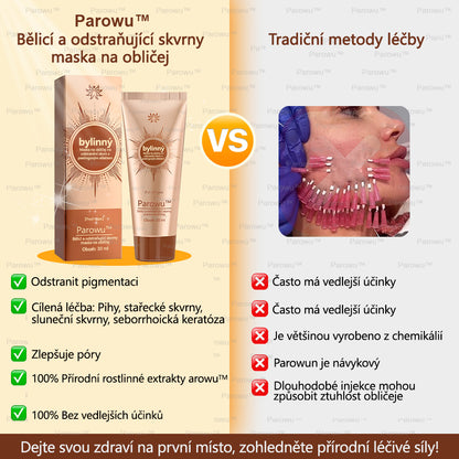 🧡Rowpin® bělící a skvrny odstraňující pleťová maska Vhodná na obličej i tělo - 👩‍⚕️ Přírodní složky trvale odstraňují stařecké skvrny, pihy, sluneční a jaterní skvrny.💥