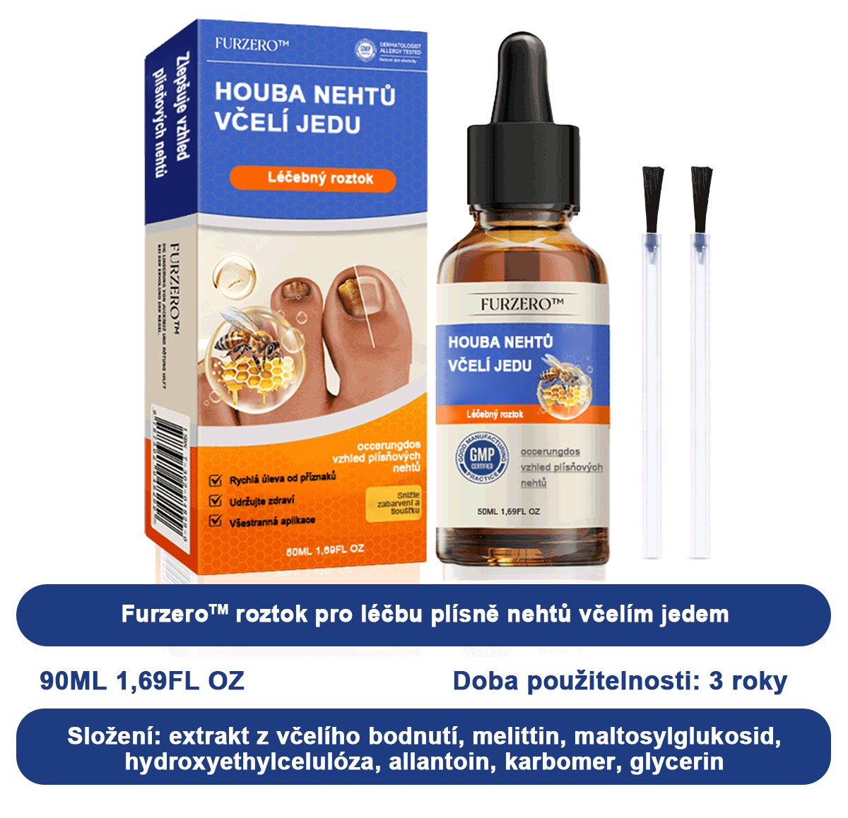 🐝🐝Furzero™ Včelí jed na plíseň nehtů: kompletní řešení plísně nehtů 🌟👣