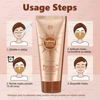 🧡Rowpin® bělící a skvrny odstraňující pleťová maska Vhodná na obličej i tělo - 👩‍⚕️ Přírodní složky trvale odstraňují stařecké skvrny, pihy, sluneční a jaterní skvrny.💥