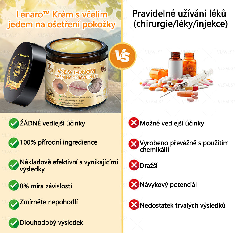 🎇𝐋𝐞𝐧𝐚𝐫𝐨™ Včelí jed všestranný krém, schválený českými dermatology (👩‍ Doporučeno Českou společností pro kožní a pohlavní nemoci CGDV)